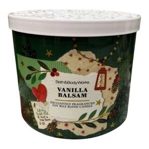 Bath and Body Works Vanilla Balsam Three Wick Candle